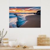 Poster Blauwe Oceaan (Keuken)