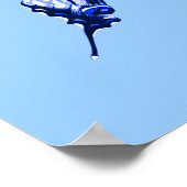 Poster blauwe vlinder (Hoek)