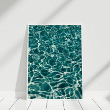 Poster blauwgroen Ocean Foam