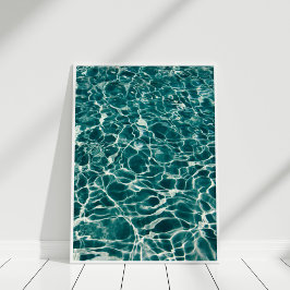 Poster blauwgroen Ocean Foam