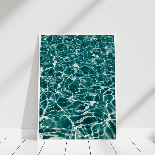 Poster blauwgroen Ocean Foam