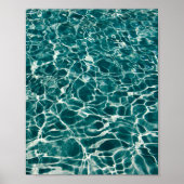 Poster blauwgroen Ocean Foam (Voorkant)