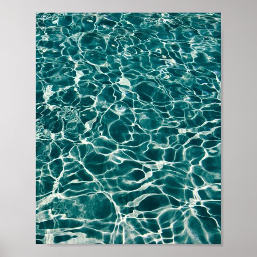 Poster blauwgroen Ocean Foam (Voorkant)