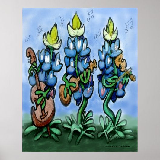 Poster Blauwtonnetten (Voorkant)