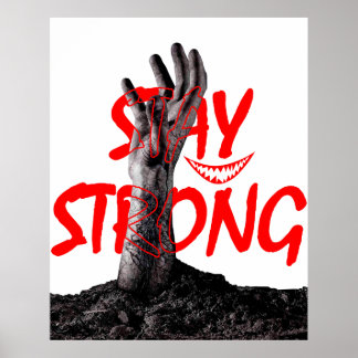 Poster: Blijf Sterk Motiverende Citat Ontwerp Poster