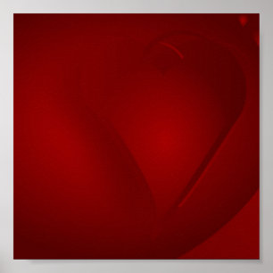 Poster Bloed Red Hearts