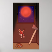 Poster Bloedmaanblauw (Voorkant)