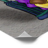 Poster "Blowin" op Bourbon - van Kev Moore (Hoek)