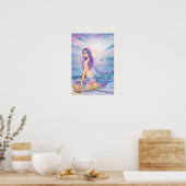 Poster Blue Mermaid (Keuken)
