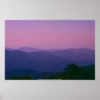 Poster Blue Ridge Mountains - North Carolina...