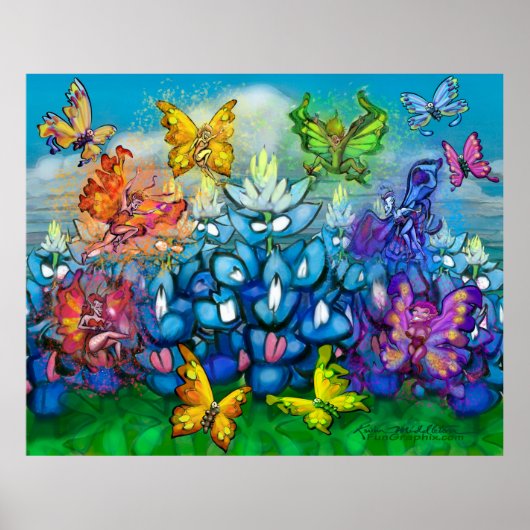 Poster Bluebonnets Pixies Party (Voorkant)