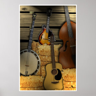 Poster Bluegrass Instruments