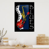 Poster Blues (Keuken)