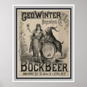 Poster Bock Beer 16 x 20