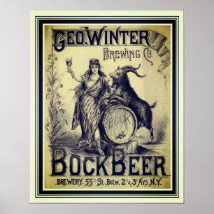  Poster Bock Beer 16 x 20