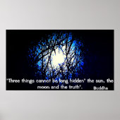 Poster Boeddha citeert over waarheid (Voorkant)