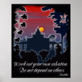 Poster Boeddha Salvation Quote (Voorkant)