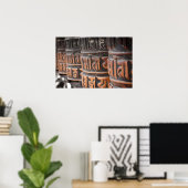 Poster boeddhisgebed wielen (Thuiskantoor)