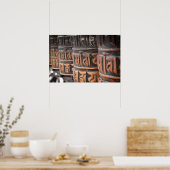 Poster boeddhisgebed wielen (Keuken)