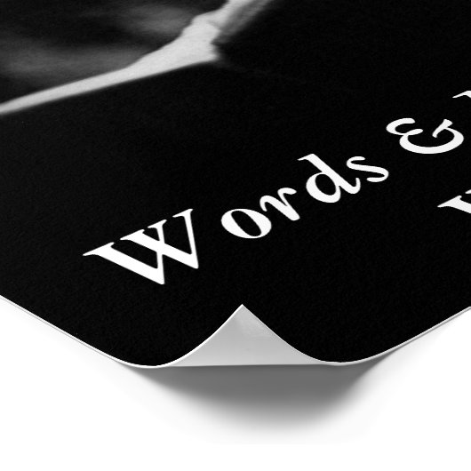 poster boekenliefhebbers boekwinkel, WV. (Hoek)