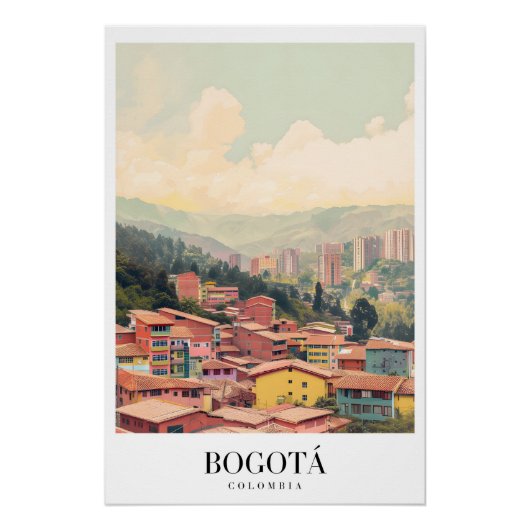 Poster Bogota Vintage Reis (Voorkant)