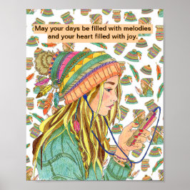 Poster Boho Pet Girl