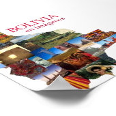 Poster Bolivia en beeldgenen (Hoek)