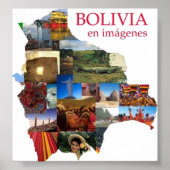 Poster Bolivia en beeldgenen (Voorkant)