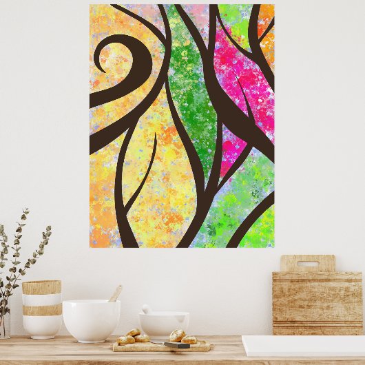 Poster bomen (Keuken)