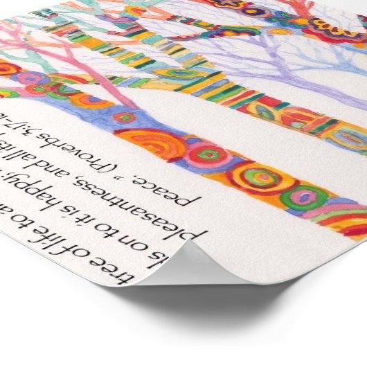 Poster bomen van Sharon Bonin-Pratt (Hoek)