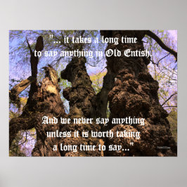 Poster - Bomen van Wisdom met Citaat Ent