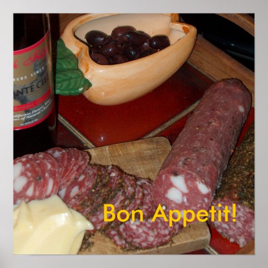 Poster: "Bon Appetit!" Poster (Voorkant)