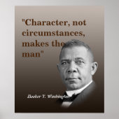Poster Booker T. Washington Quote (Voorkant)