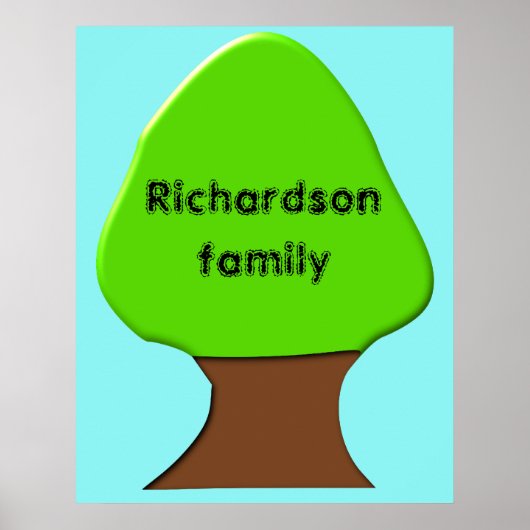 Poster  boomstamboom (Voorkant)