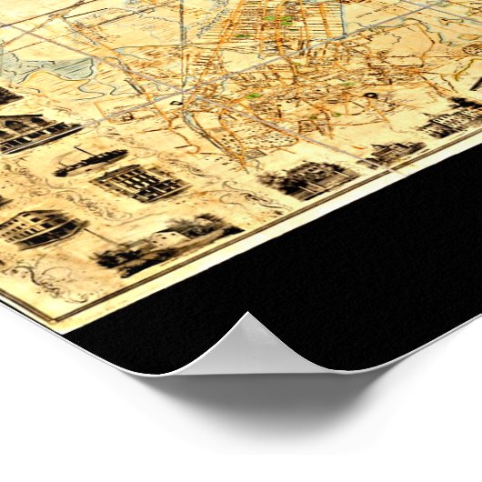 Poster- Boston Kaarten-20 Poster (Hoek)