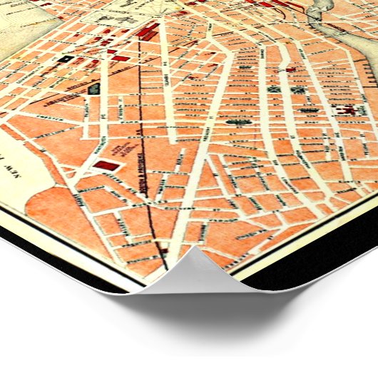 Poster- Boston Kaarten-22 Poster (Hoek)