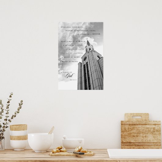 Poster - Boston Massachusetts LDS Temple (Keuken)