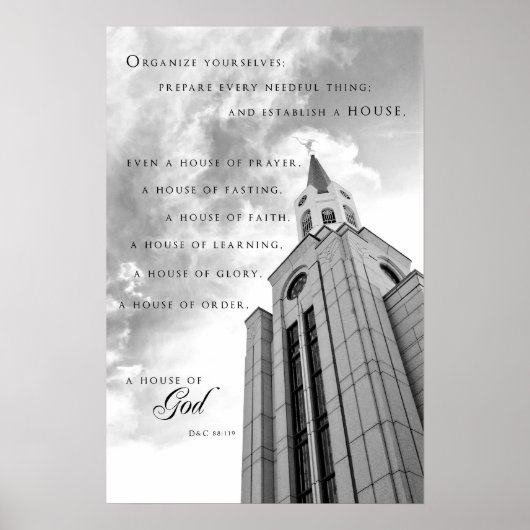 Poster - Boston Massachusetts LDS Temple (Voorkant)