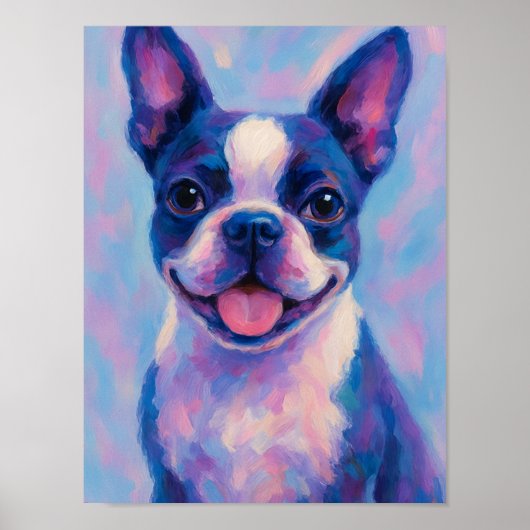 Poster Boston Terrier (Voorkant)