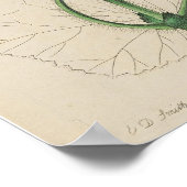 POSTER BOTANISCH GERANIUMDRUK (Hoek)