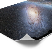 Poster: Botsing van de Melkweg en Andromeda Galax Poster (Hoek)