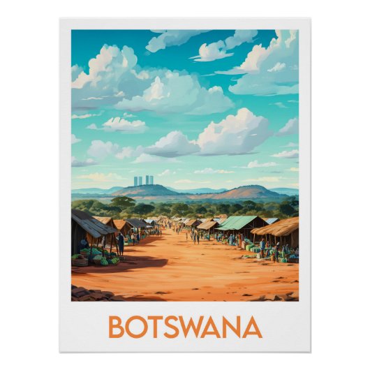 Poster Botswana (Voorkant)