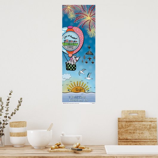 Poster - boven het Zee (Keuken)