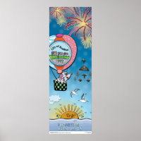 Poster - boven het Zee