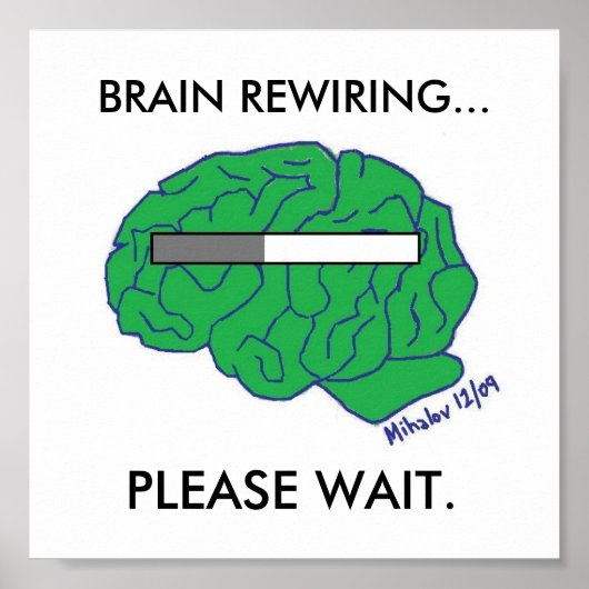 poster "BRAINREWIRING" (Voorkant)