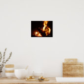 Poster brandblusvuur brandblusvuur (Keuken)