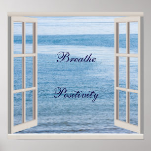 poster 'Breathe Positivity'