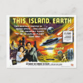 Poster Briefkaart van deze Island Earth Classic Fi (Voorkant)