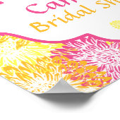 Poster Bright Floral Vrijgezellenfeest (Hoek)