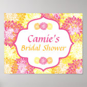 Poster Bright Floral Vrijgezellenfeest (Voorkant)